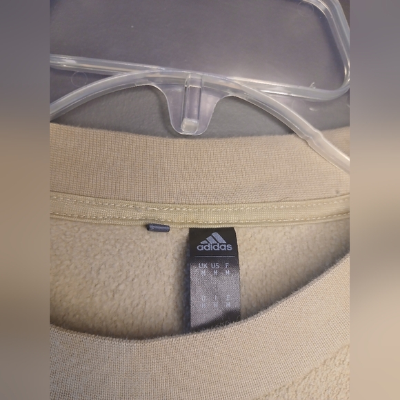 ADDIDAS WOMEN'S SIZE MEDIUM TAN LONG SLEEVE TOP - Picture 2 of 4